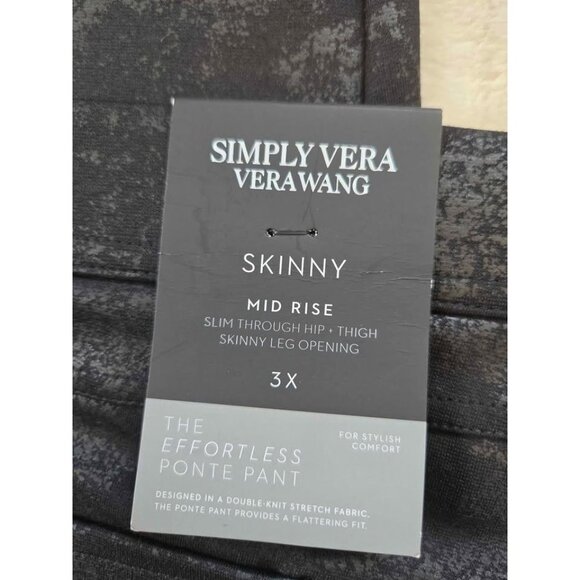 Vera Wang Plus Size Skinny Pants Women's Size 3X #801 - Picture 5 of 6